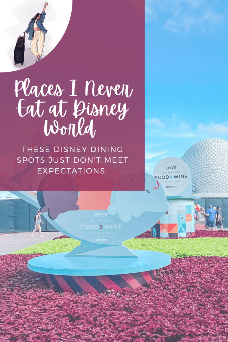 Places I Never Eat: Food to Avoid at Disney World